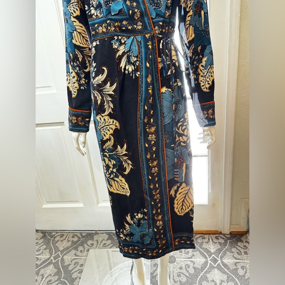 FARM Rio Blossom Tapestry Black Midi Dress Women Size S(MSRP$260 - Picture 7 of 16